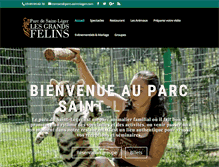Tablet Screenshot of parc-saint-leger.com